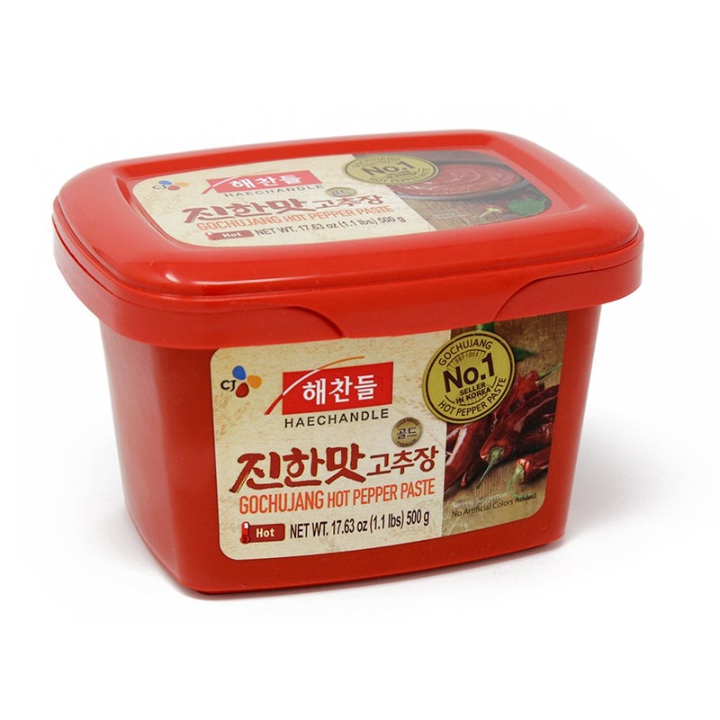CJ Haechandle Gochujang - Hot Pepper Paste, Korean Traditional Fermented Jang, Made with Red Hot Chili Peppers, Sweet & Spicy Flavor, 1.1 Lb (Pack of 1) - Image 1